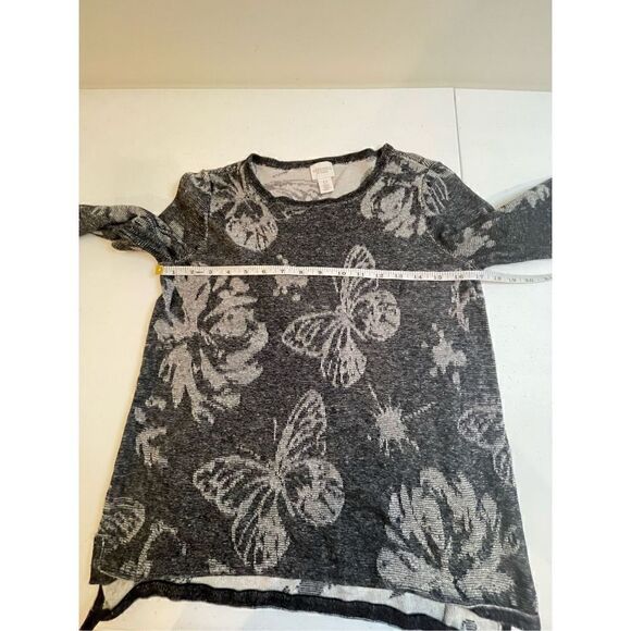Chicos size 0 small bundle women’s blouse black gray - Picture 7 of 13